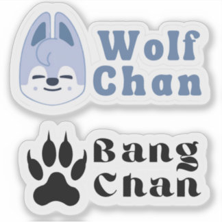 Autocollants Wolf Chan (découpe sous la forme d'un
