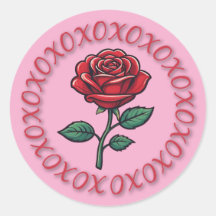 Autocollants XOXO Love Rose