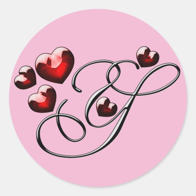 autocollants Y initiaux monogramme (Devant)