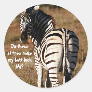 Autocollants Zebra butt