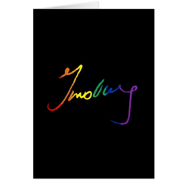 Autographe de Ruth Bader Ginsburg d'arc-en-ciel - (Devant)