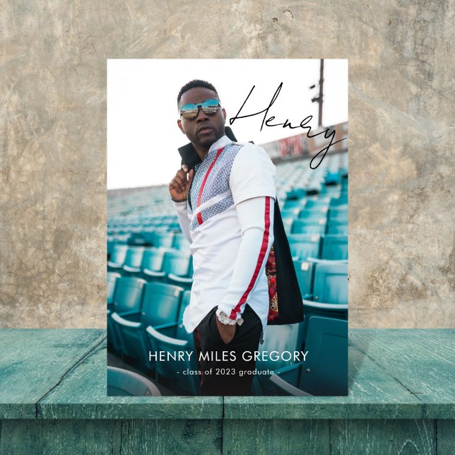 Autographe - Faire-part photo pour diplômés (Créateur téléchargé)