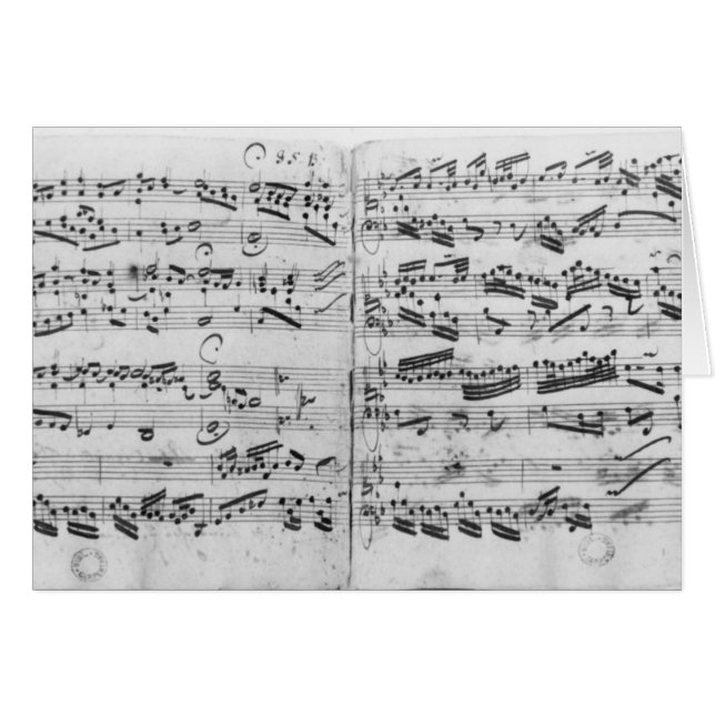 Autographe gegruesset de Sei de partita ' (Devant horizontal)