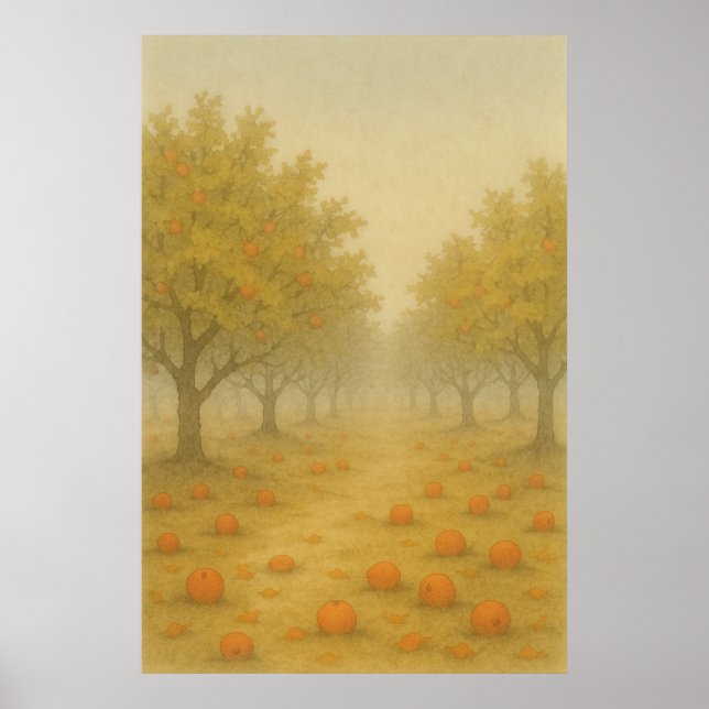 Automne 8, Le Dernier Orchard, Impression saisonni (Devant)