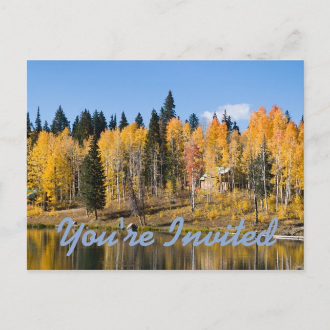 Automne à Glacier Springs Invitation Carte postale (Devant)