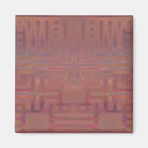 Automne Afficher Vin Coloré Aimant Abstrait
