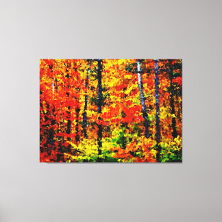 Automne après-midi - Peinture Art Toile enveloppée