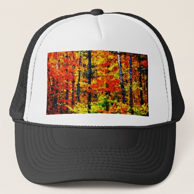 Automne après-midi - Peinture Casquette d'art (Devant)
