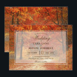 Automne Arbre d'automne Faire-part de mariage rust<br><div class="desc">Automne Feuilles Invitation</div>