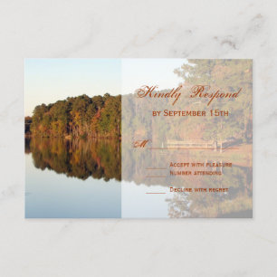 Automne Arbres d'automne Feuille Mariage Cartes RS