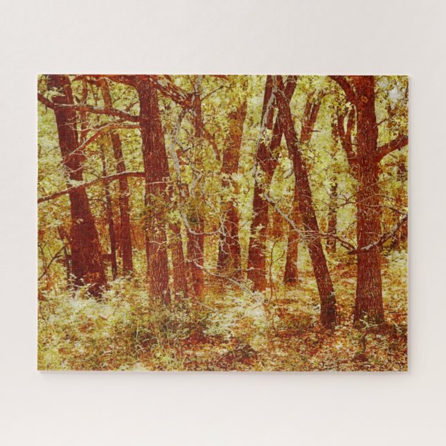 Automne Automne Couleurs Forêt Puzzle Art (Horizontal)