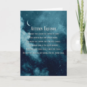 Automne Automne Equinox Bénédiction avec carte de 