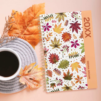 Automne Automne Feuilles Russe Planificateur Autom
