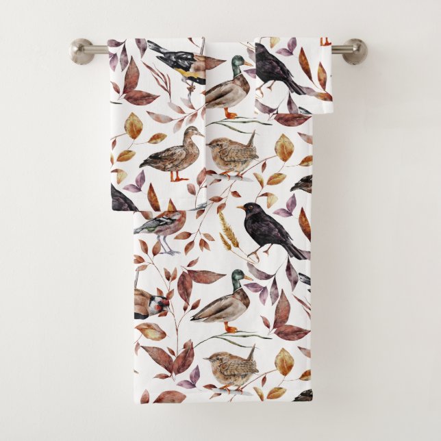 Automne automne Motif oiseaux (En situation)