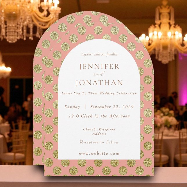 Automne automne Pois d'or Faire-part de mariage (Créateur téléchargé)