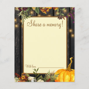 Automne automne rustique 80 ans carte mémoire