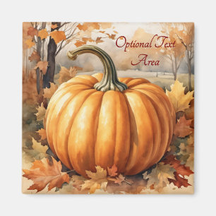 Automne Automne Saison Citrouille thème Magnet