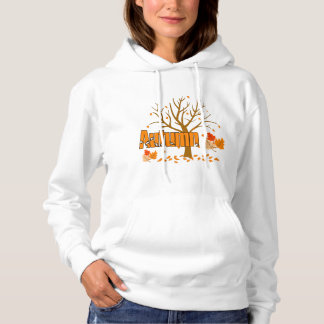 Automne avec arbre et Feuille Sweat - shirt à capu