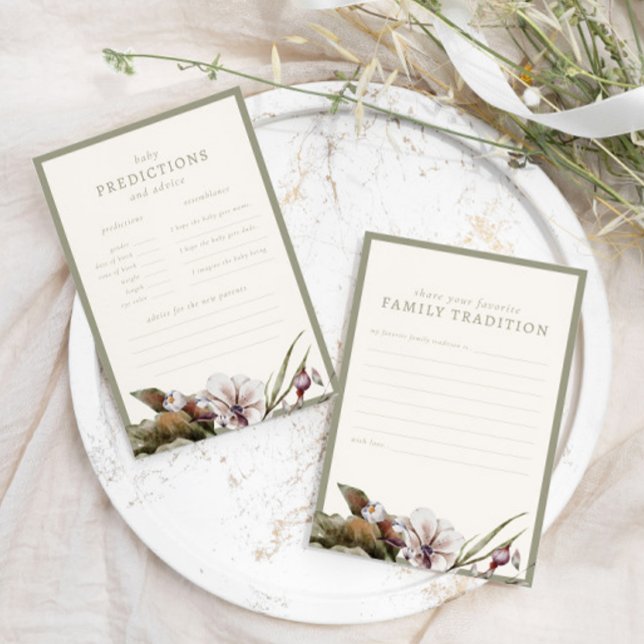 Automne Baby shower botanique Prédiction et consei (Créateur téléchargé)