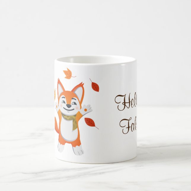 Automne Bonjour Automne Fox Mug (Centre)