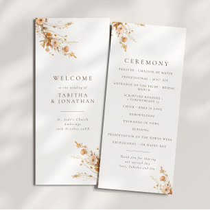 Automne Brown & Orange Fleur sauvage programme de 