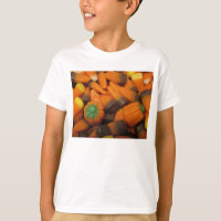 Automne Candy Corn Kids Basic T-Shirt