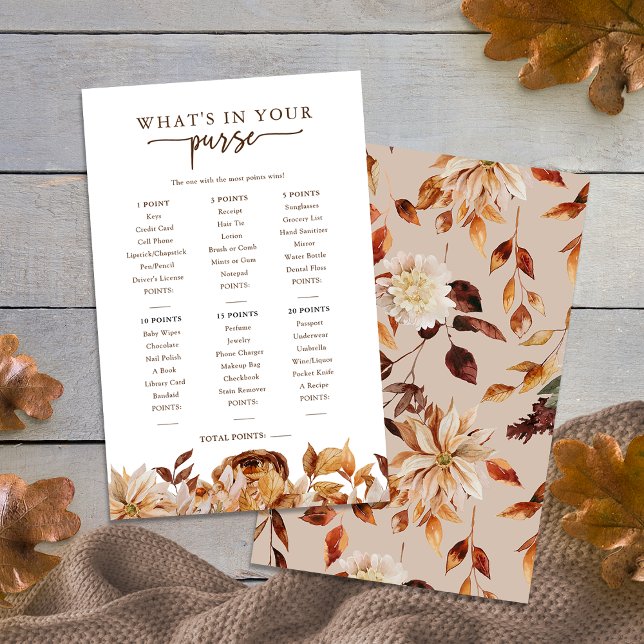 Automne Ce qui est dans votre jeu de bourse (Créateur téléchargé)