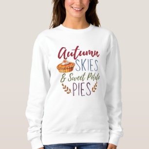 Automne Ciels et Sweatshirt de tartes à la pomme d