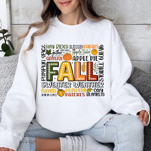 Automne Citrouille d'automne Épices Sweatshirt con