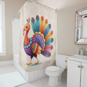 Automne Citrouille Rideau de douche