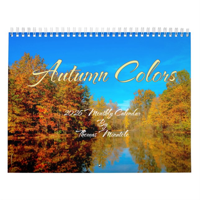 Automne Couleurs 2026 Calendrier Par Thomas Minuto (Protection)