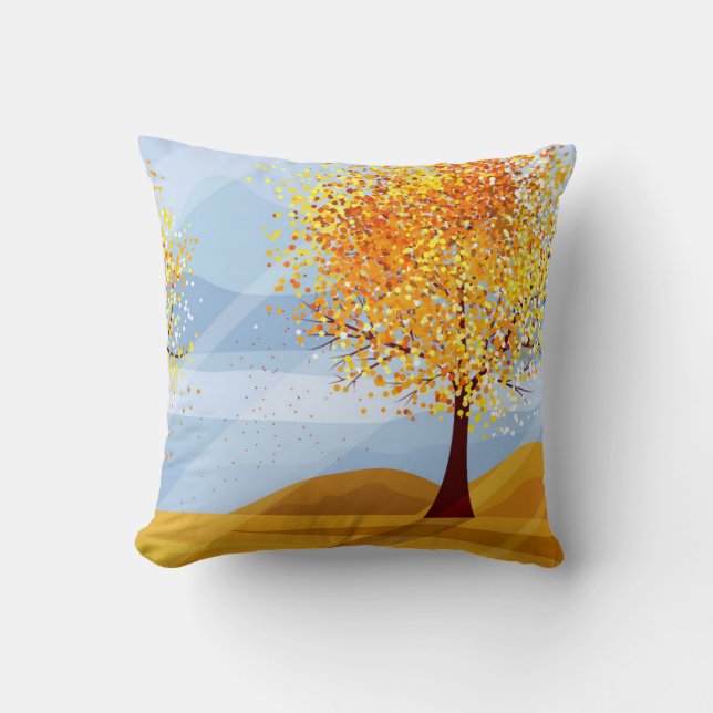 Automne Coussin Automne Arbres (Recto)