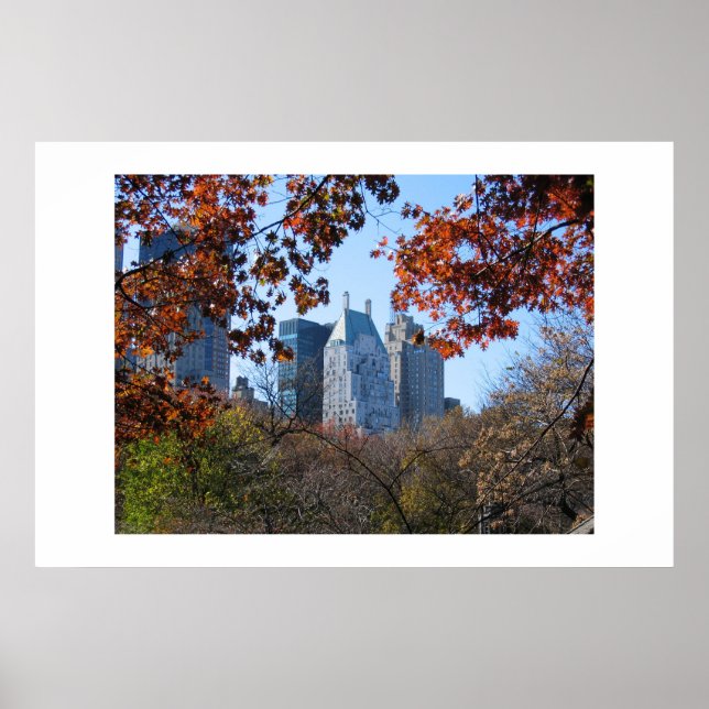AUTOMNE DANS CENTRAL PARK NYC poster photo (Devant)