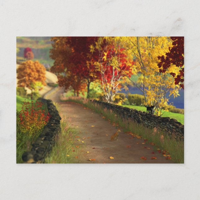 Automne dans la carte postale Glen (Devant)