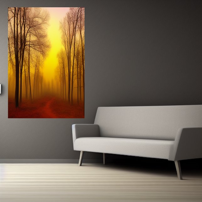 Automne dans la forêt | AI Art Poster (Créateur téléchargé)