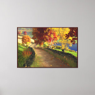 Automne dans la toile de verre Imprimer