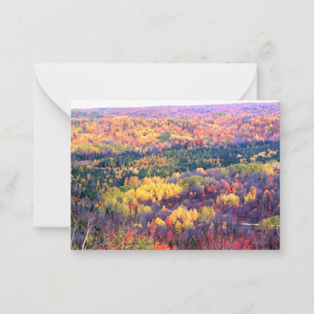 Automne dans le nord du Michigan - Cartes de notes (Devant)