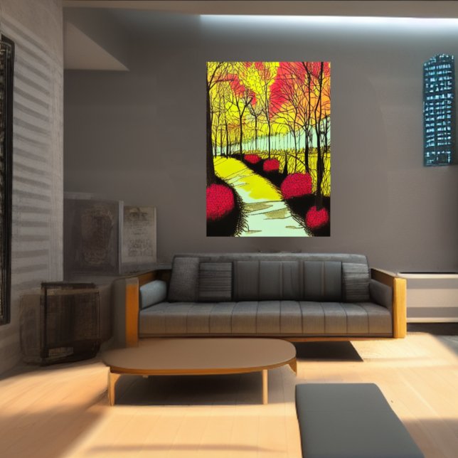 automne dans le parc | AI Art Poster (Créateur téléchargé)