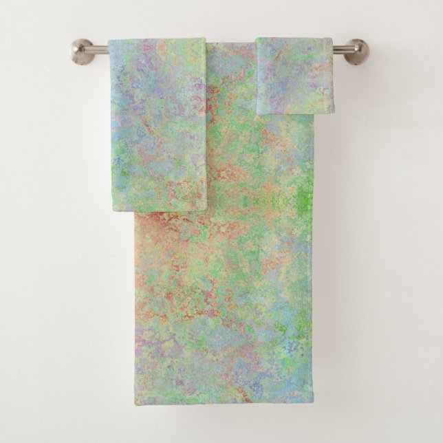 Automne Dawn Neon Pastel Encre d'alcool Abstraite (En situation)