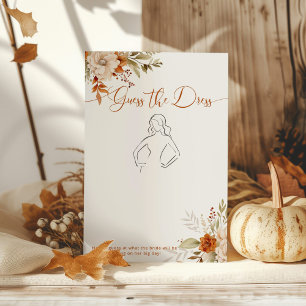 Automne Devinez la robe jeu de douche nuptiale