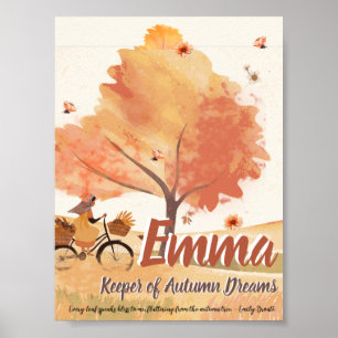 Automne Dreams Girls - Poster d'art personnalisé