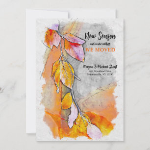 Automne En Automne Faire-part En Mouvement