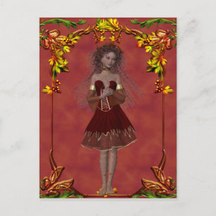 Automne Fairy Design 2 - Carte postale Imaginaire