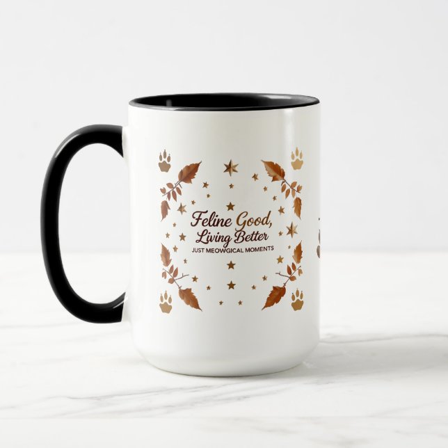 Automne - Feline Good Combo Mug (15 oz) (Gauche)