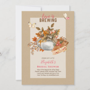 Automne Fête des mariées Tea Party Invitations