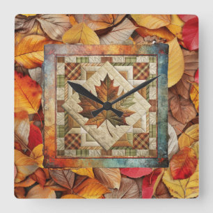 Automne Feuilles Automne Horloge murale
