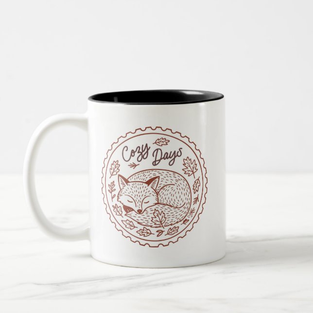 Automne Feuilles Automne Nature Mug (Gauche)