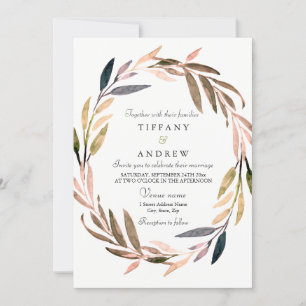 Automne Feuilles de l'automne Invitation de mariag