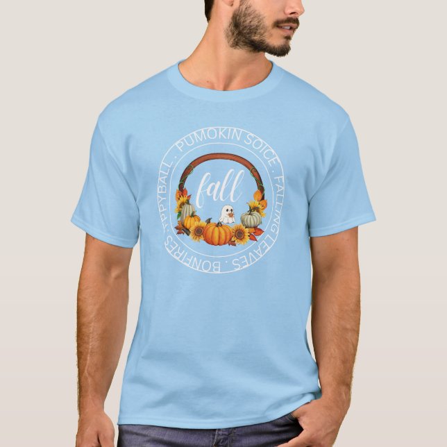 Automne Feuilles Graphique : T-shirt Automne (Devant)