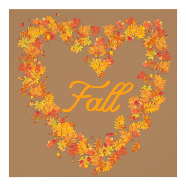 Automne Feuilles Photo Impression (Devant)